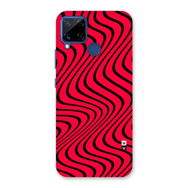 Waves Pattern Print Back Case for Realme C12