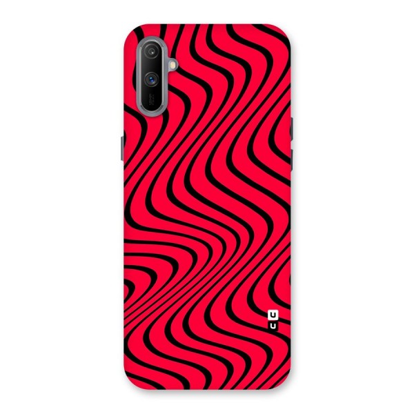 Waves Pattern Print Back Case for Realme C3