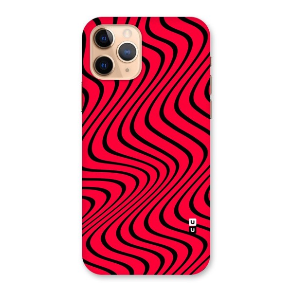 Waves Pattern Print Back Case for iPhone 11 Pro