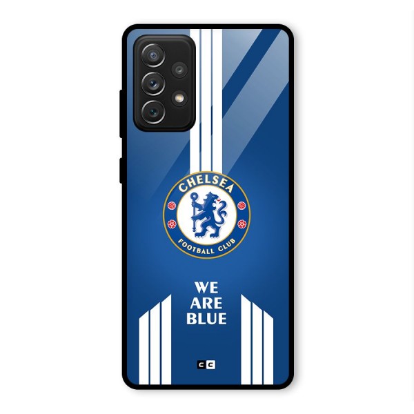 We Are Blue Glass Back Case for Galaxy A72