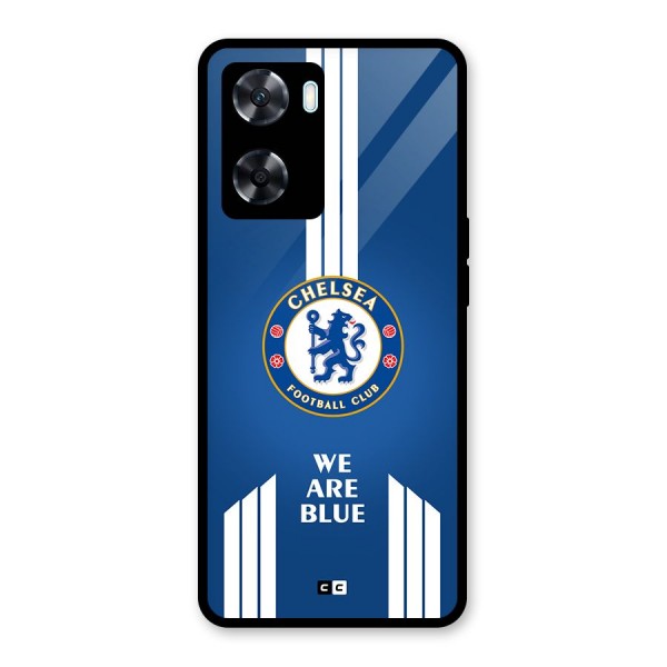 We Are Blue Glass Back Case for Oppo A77