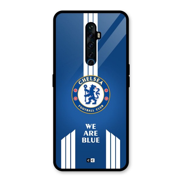 We Are Blue Glass Back Case for Oppo Reno2 F