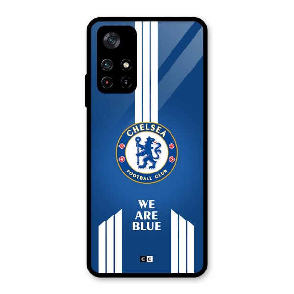 We Are Blue Glass Back Case for Poco M4 Pro 5G