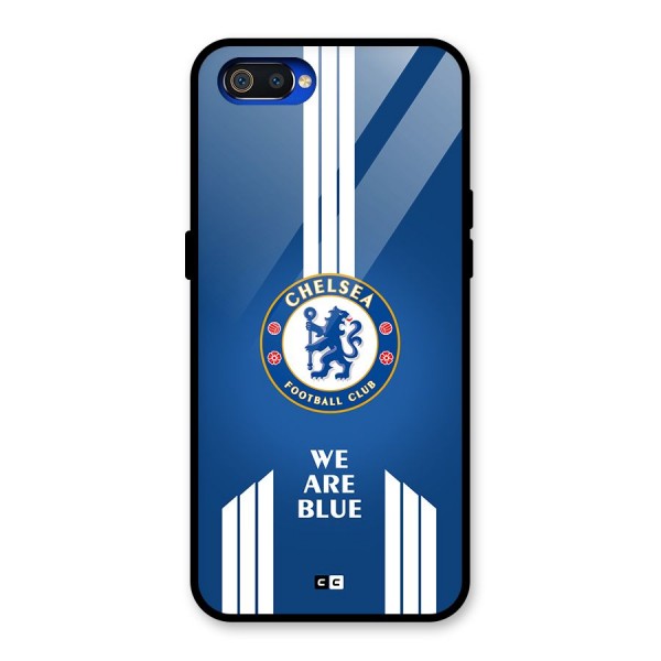 We Are Blue Glass Back Case for Realme C2