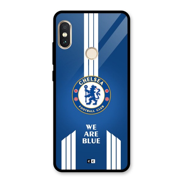 We Are Blue Glass Back Case for Redmi Note 5 Pro