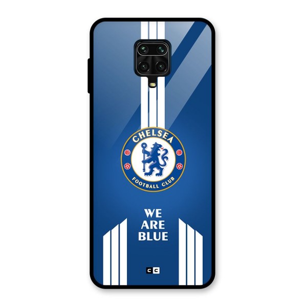We Are Blue Glass Back Case for Redmi Note 9 Pro Max