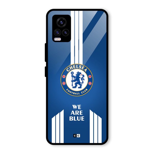 We Are Blue Glass Back Case for Vivo V20 2021