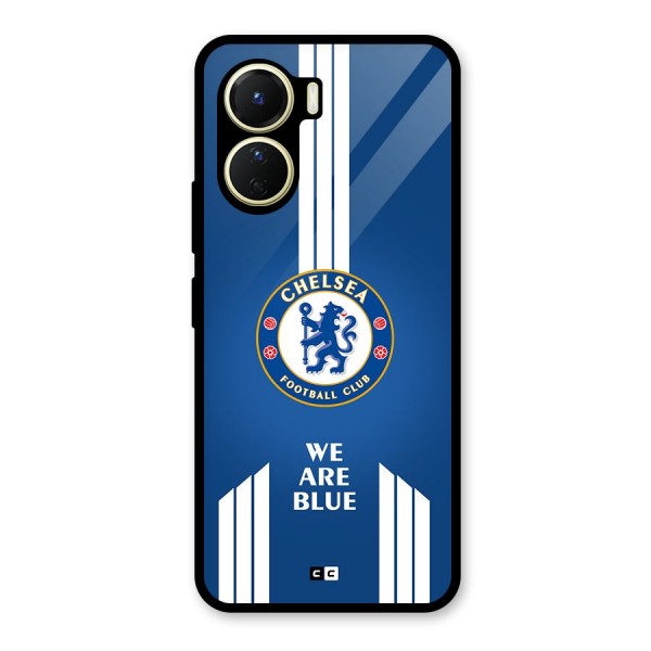 We Are Blue Glass Back Case for Vivo Y16