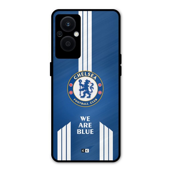 We Are Blue Metal Back Case for Oppo F21s Pro 5G