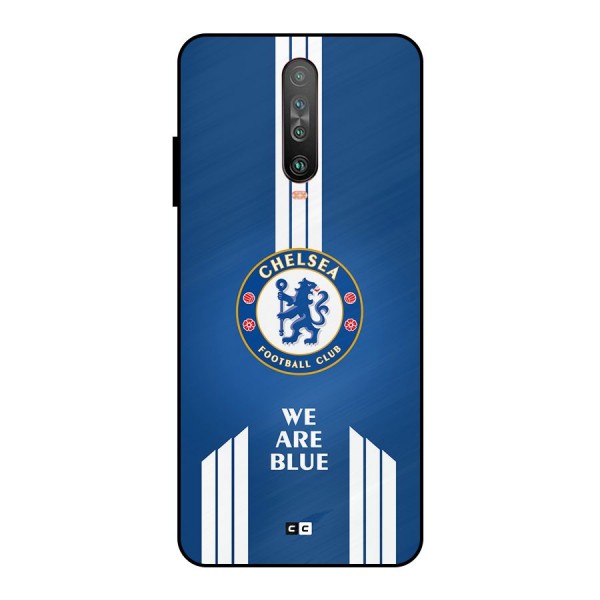 We Are Blue Metal Back Case for Poco X2