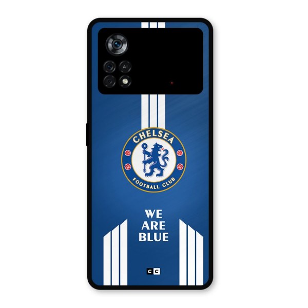 We Are Blue Metal Back Case for Poco X4 Pro 5G
