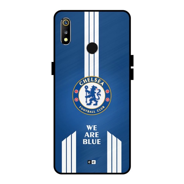 We Are Blue Metal Back Case for Realme 3