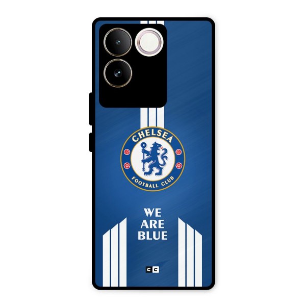 We Are Blue Metal Back Case for Vivo T2 Pro
