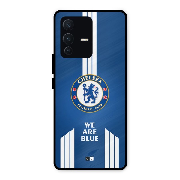 We Are Blue Metal Back Case for Vivo V23 5G
