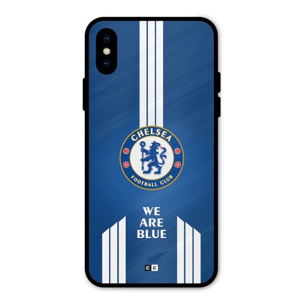 We Are Blue Metal Back Case for iPhone XS
