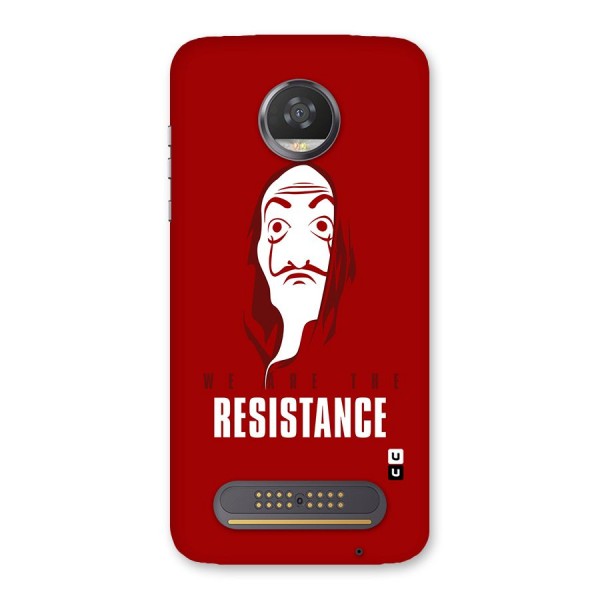 We Are Resistance Back Case for Moto Z2 Play