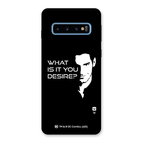 What Do You Desire Back Case for Galaxy S10