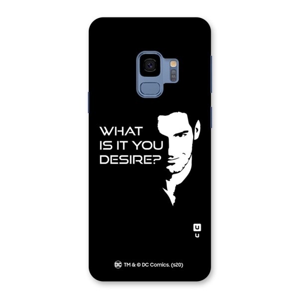 What Do You Desire Back Case for Galaxy S9
