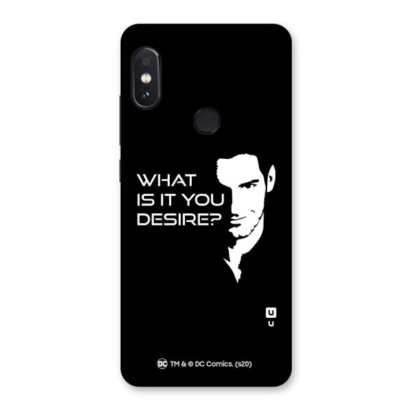 What Do You Desire Back Case for Redmi Note 5 Pro