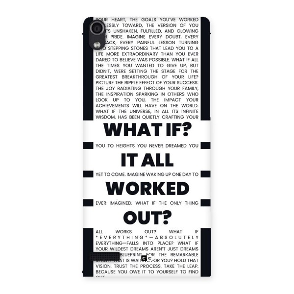 What If Back Case for Ascend P6