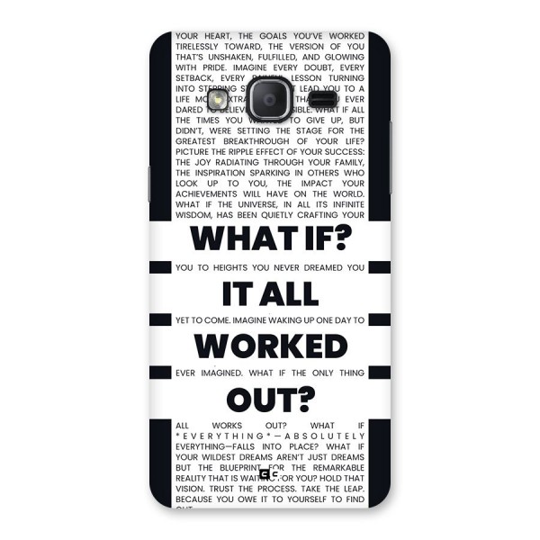What If Back Case for Galaxy On7 2015