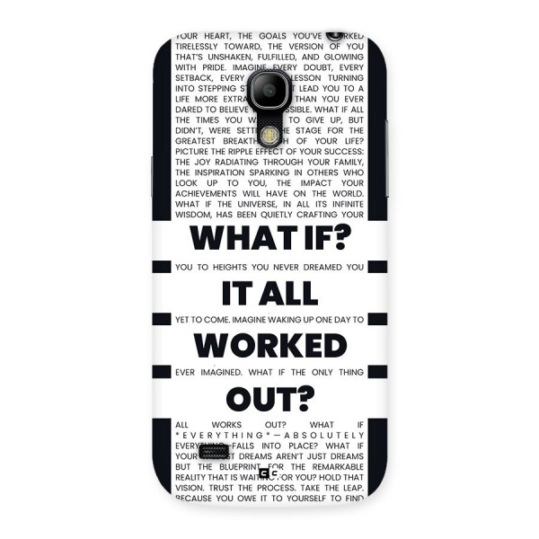 What If Back Case for Galaxy S4 Mini