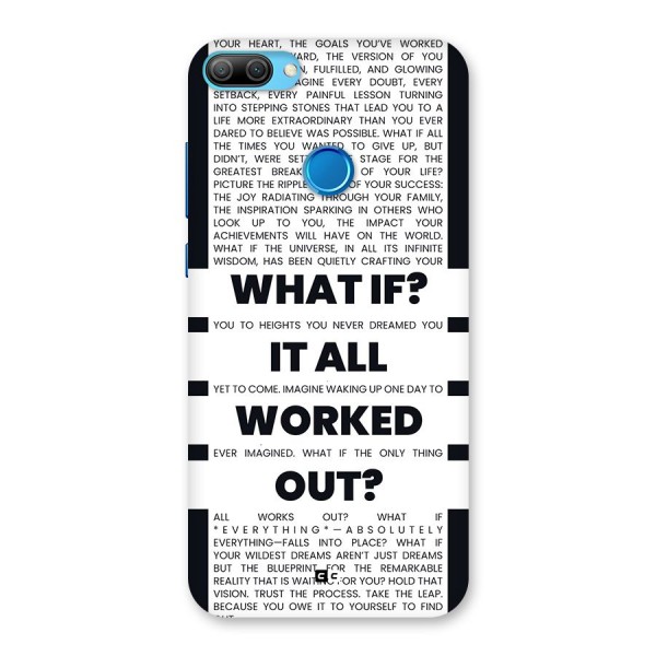 What If Back Case for Honor 9N