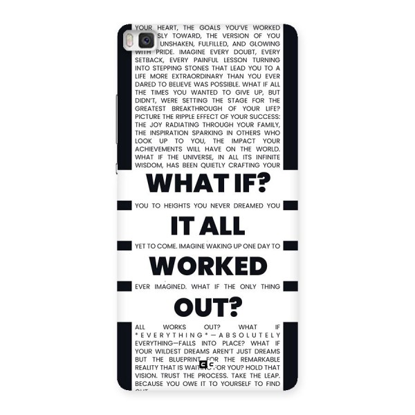 What If Back Case for Huawei P8