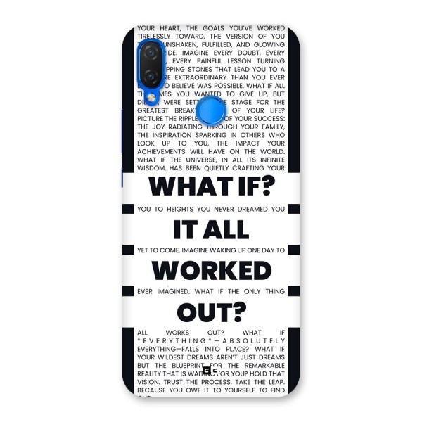 What If Back Case for Huawei P Smart Plus