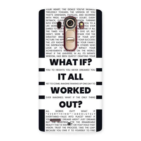 What If Back Case for LG G4