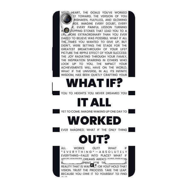 What If Back Case for Lenovo A6000 Plus