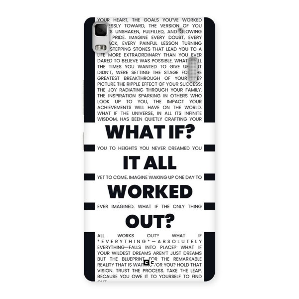 What If Back Case for Lenovo A7000