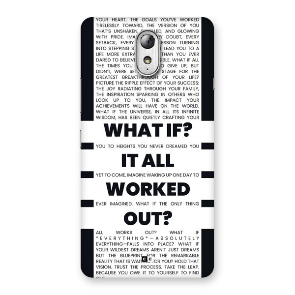 What If Back Case for Lenovo Vibe P1M