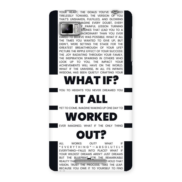What If Back Case for Lenovo Vibe Z K910