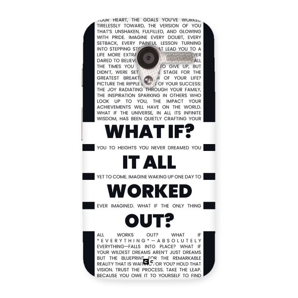What If Back Case for Moto X