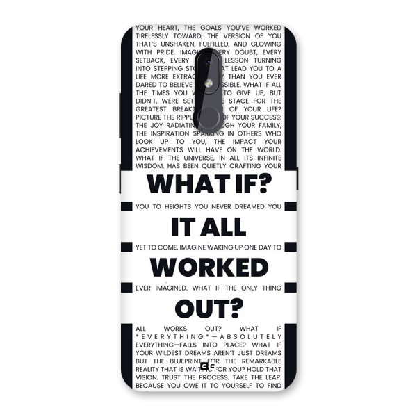 What If Back Case for Nokia 3.2