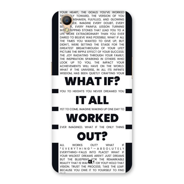 What If Back Case for Oppo A37