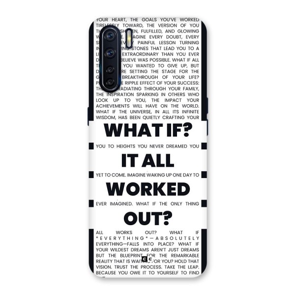 What If Back Case for Oppo F15