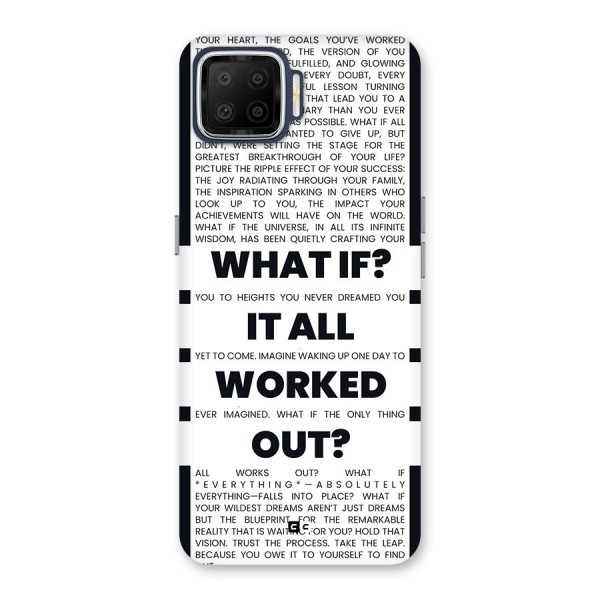 What If Back Case for Oppo F17