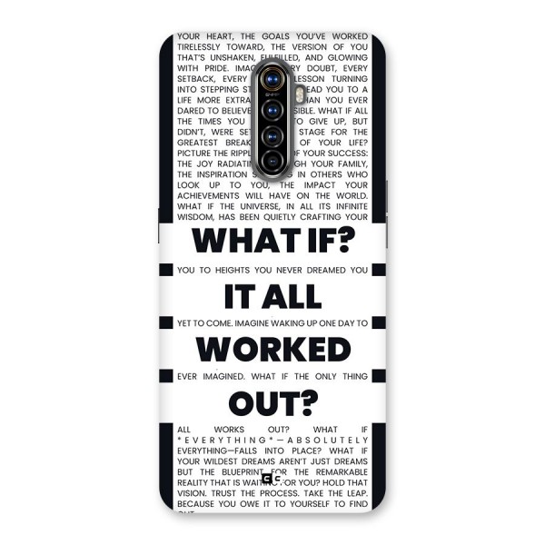 What If Back Case for Realme X2 Pro