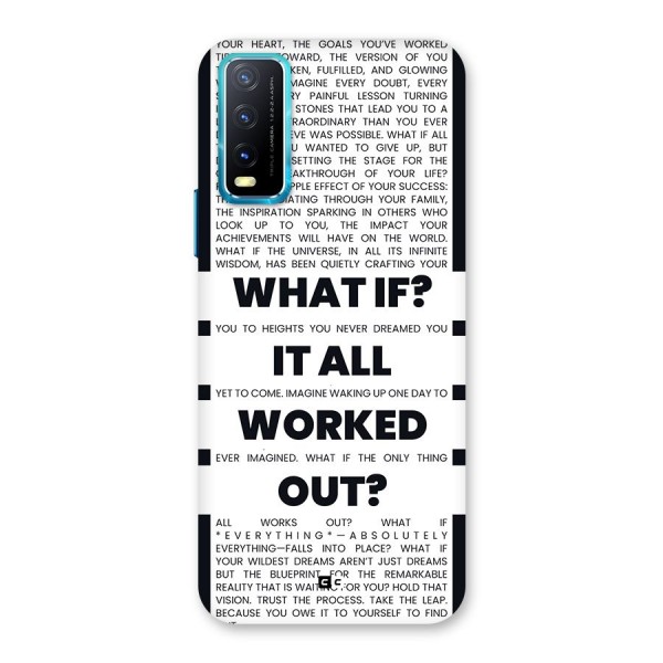 What If Back Case for Vivo Y20i