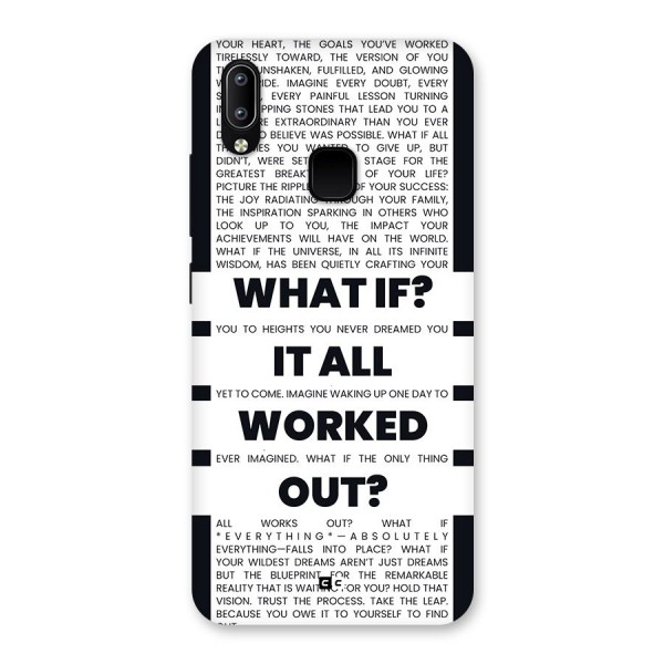What If Back Case for Vivo Y93