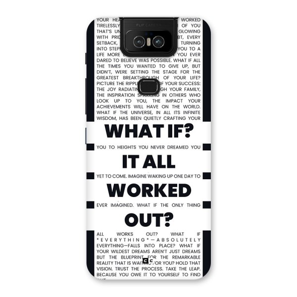 What If Back Case for Zenfone 6z