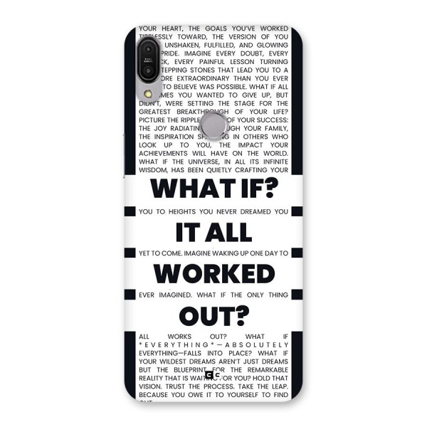 What If Back Case for Zenfone Max Pro M1