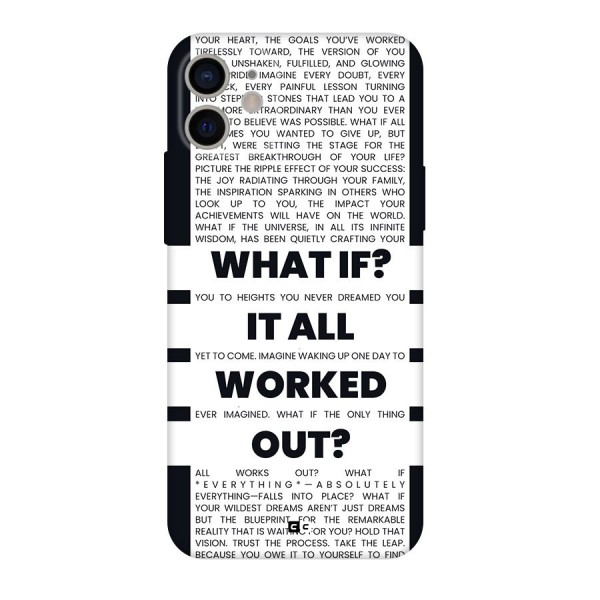 What If Back Case for iPhone 11
