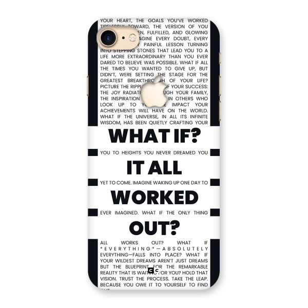 What If Back Case for iPhone 7 Apple Cut