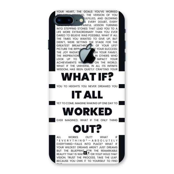 What If Back Case for iPhone 7 Plus Apple Cut