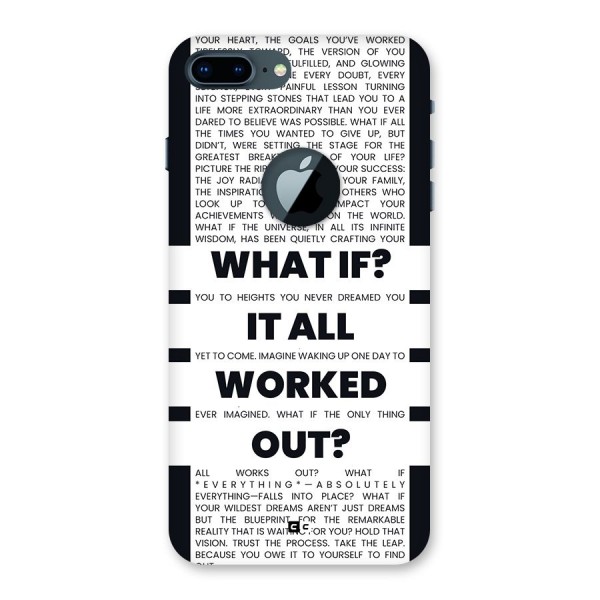 What If Back Case for iPhone 7 Plus Logo Cut