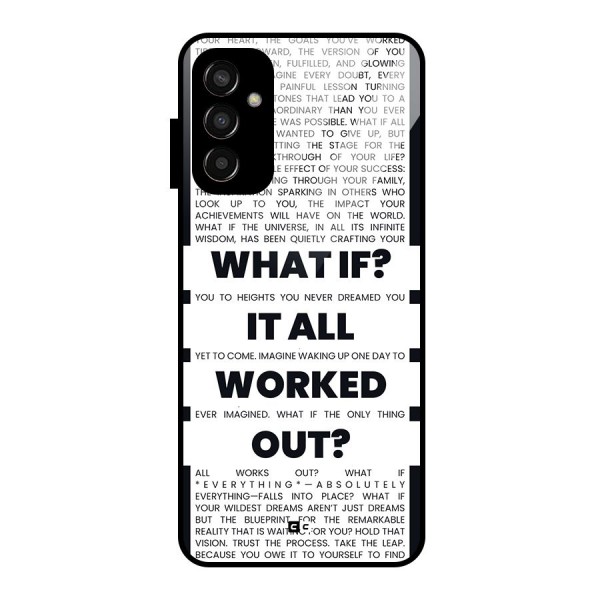 What If Glass Back Case for Galaxy F13