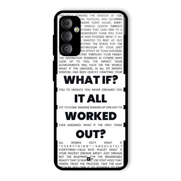 What If Glass Back Case for Galaxy F23